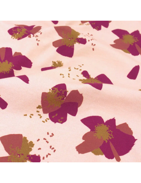 Tissu jersey de coton Anémona Nude - Églantine & Zoé