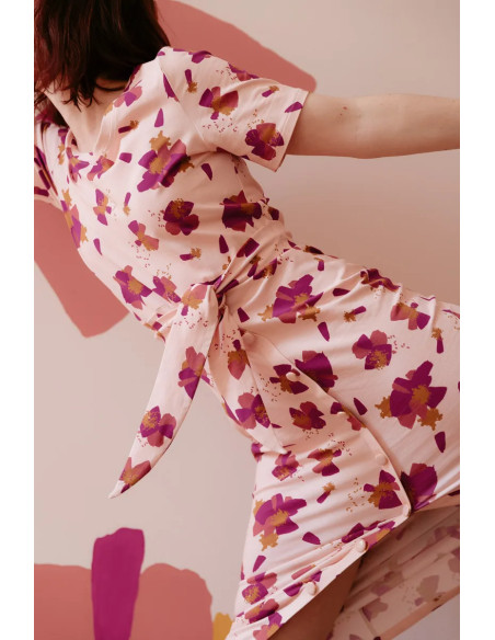 Tissu jersey de coton Anémona Nude - Églantine & Zoé