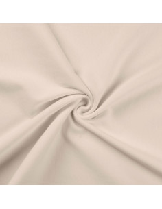 Tissu jersey bord côte - Écru