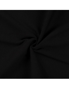 Tissu jersey bord côte - Noir