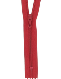 Fermeture éclair nylon - Rouge carmin