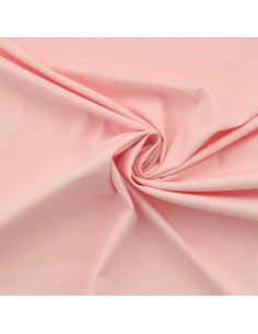 Tissu popeline de coton stretch - Rose