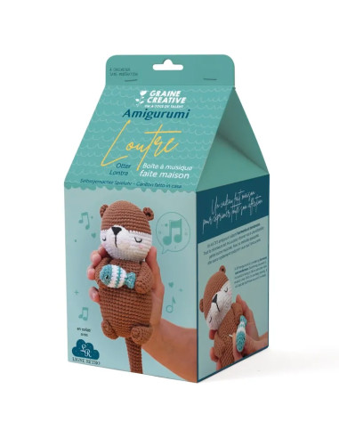 Kit crochet amigurumi - Loutre musicale