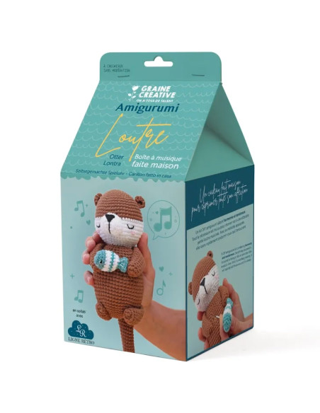 Kit crochet amigurumi - Loutre musicale