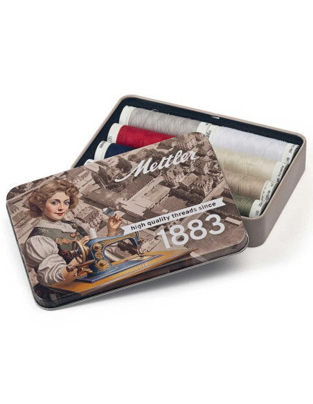 Coffret 8 fils à coudre polyester 200m Mettler ®