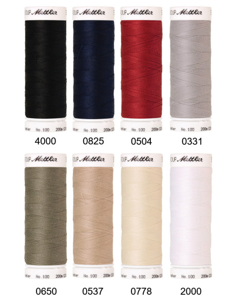 Coffret 8 fils à coudre polyester Nostalgie 1883 Mettler ®