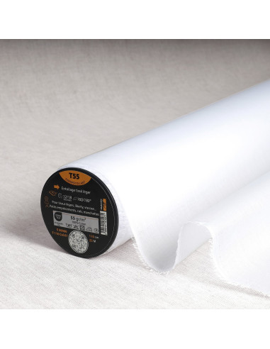 Entoilage tissé thermocollant léger - Blanc