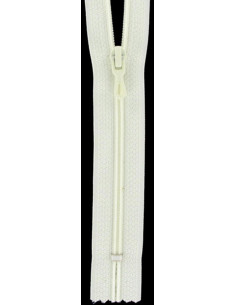 Fermeture éclair nylon - Ivoire