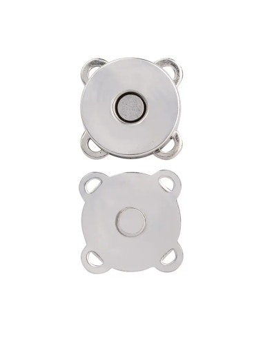 Boutons-pression magnétiques 19 mm à coudre - Argent
