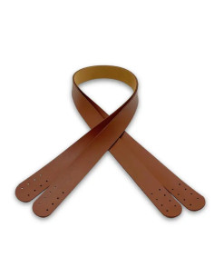 Sangles de sac en simili cuir - Tabac