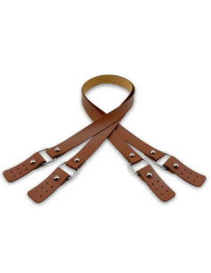 Sangles de sac avec boucles en simili - Tabac