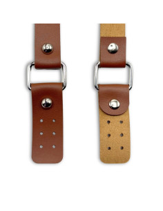 Sangles de sac avec boucles en simili - Tabac 2