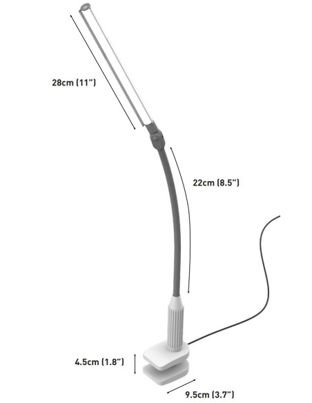 Lampe sur pince UnoPro Daylight