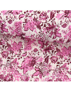 Tissu voile de coton indien - Surate
