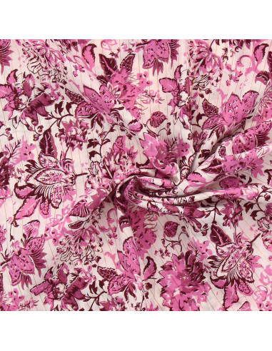 Tissu voile de coton indien - Surate