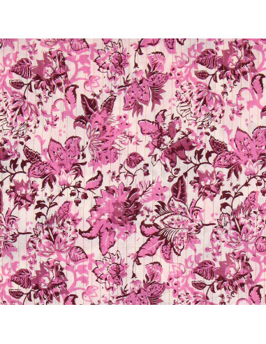 Tissu voile de coton indien - Surate