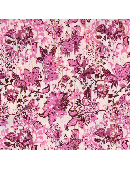Tissu voile de coton indien - Surate