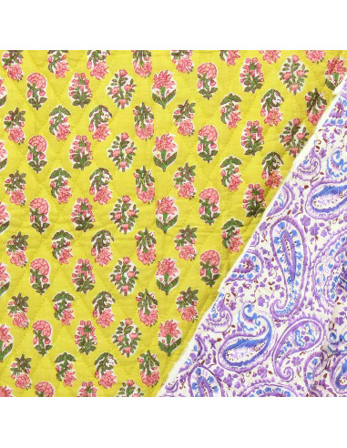 Tissu coton matelassé indien - Indira