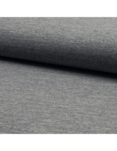 Tissu jogging mélangé - Gris bleu