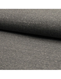 Tissu jogging mélangé - Gris foncé