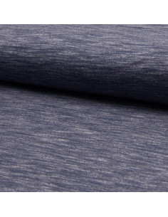 Tissu jogging mélangé - Bleu jeans