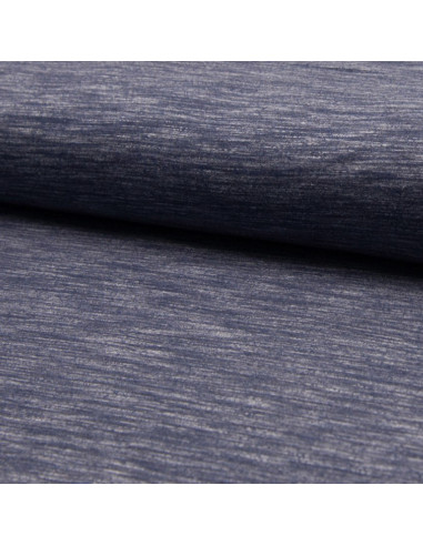 Tissu jogging mélangé - Bleu jeans
