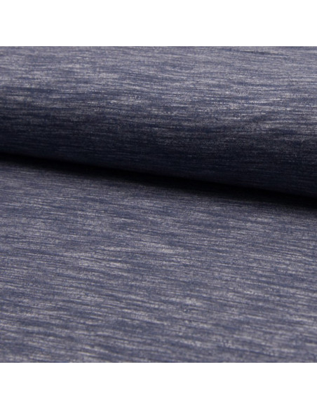 Tissu jogging mélangé - Bleu jeans