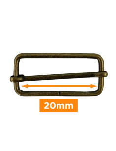 Boucle coulissante - Bronze 20 mm