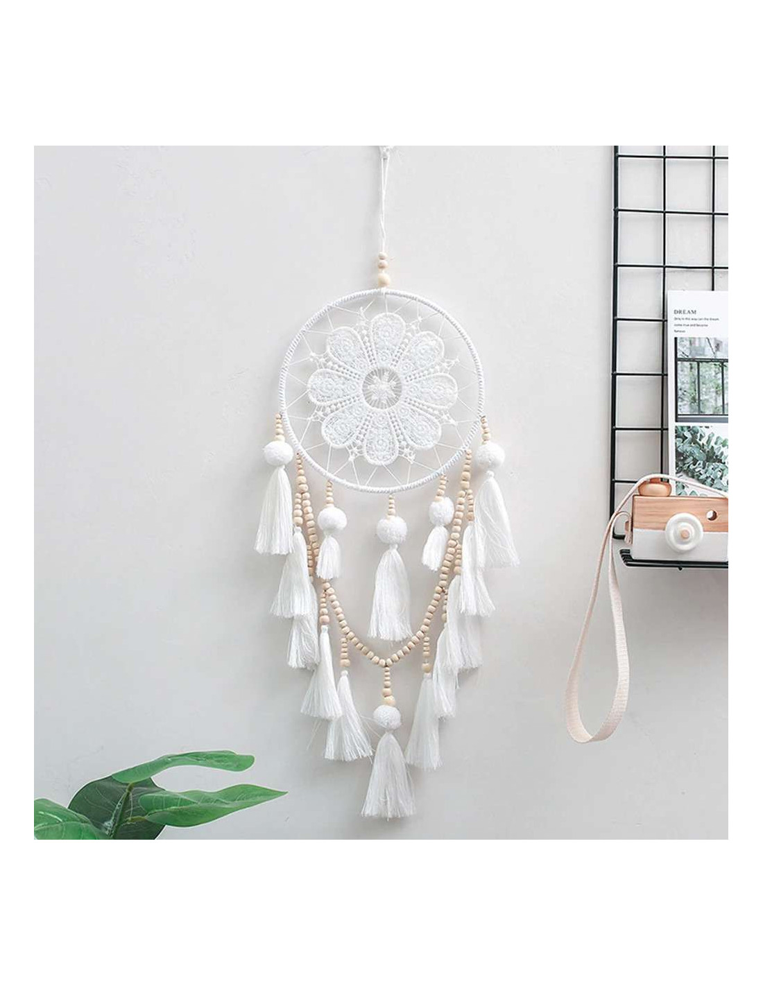 Anneau en métal blanc pour attrape-rêves Diamètres 5 cm - 0,90