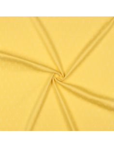 Tissu jersey maille pointelle - Jaune clair 2