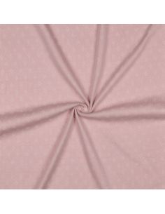 Tissu jersey maille pointelle - Vieux rose 2