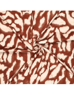 Tissu satin stretch - Animal