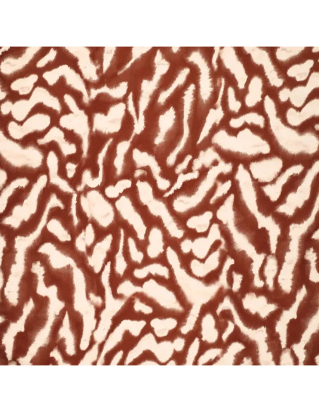 Tissu satin viscose stretch - Animal