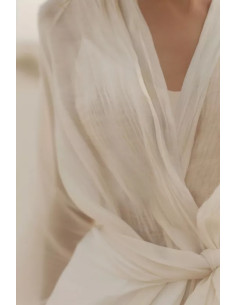 Tissu voile léger - Écru 2