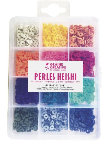 Coffret de 1750 perles Heishi - Tendance