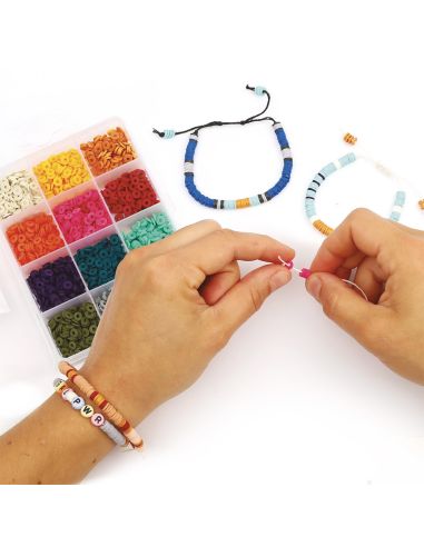 Coffret de 1750 perles Heishi - Fluorescent