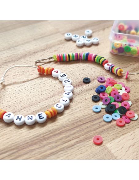 Coffret de 1750 perles Heishi - Fluorescent