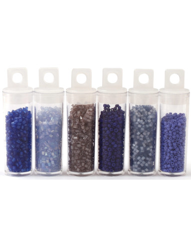 Le kiosque à perles 6 coloris de perles de rocailles 2 mm - Tempête