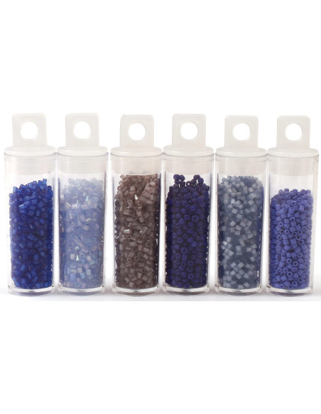 Le kiosque à perles 6 coloris de perles de rocailles 2 mm - Tempête