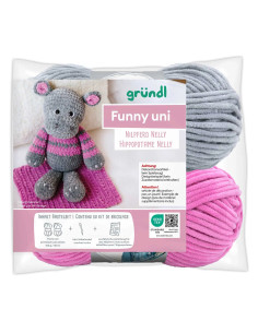 Kit crochet - Hippopotame Nelly 2