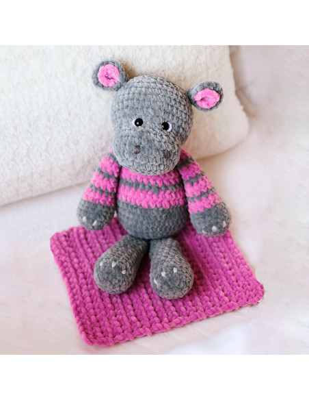 Kit crochet - Hippopotame Nelly