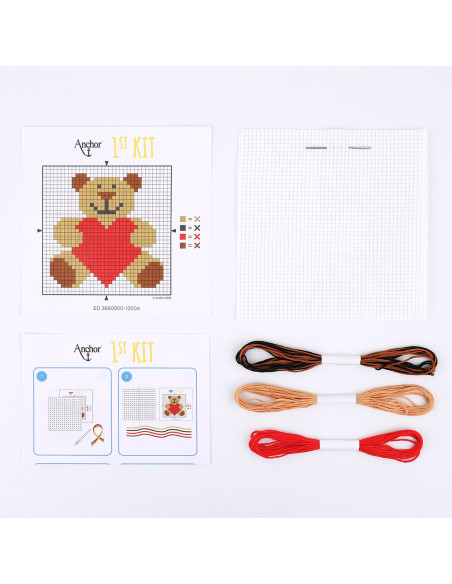 Mon 1er kit point de croix - Ourson