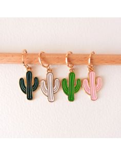 Lot de 4 anneaux marqueurs de maille - Cactus 2