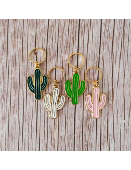 Lot de 4 anneaux marqueurs de maille - Cactus