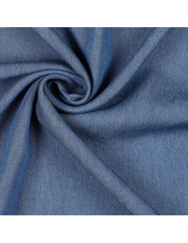 Tissu tencel denim - Bleu moyen