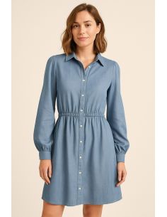 Tissu tencel denim - Bleu clair 2