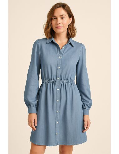 Tissu tencel denim - Bleu clair