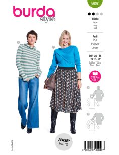 Patron de pull et T-shirt - Burda 5680