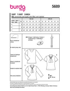 Patron de T-shirt - Burda 5689 2