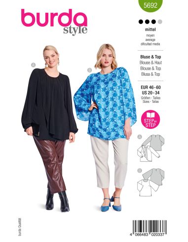 Patron de blouse - Burda 5692